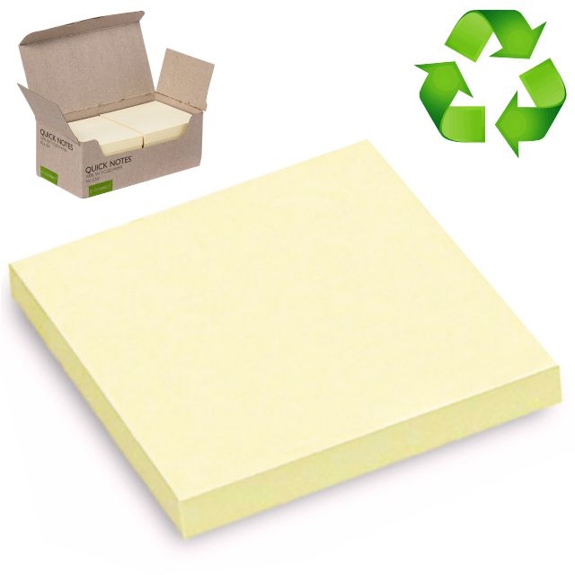 Comprar Q-Connect KF05609, notas adhesivas papel reciclado 76x76