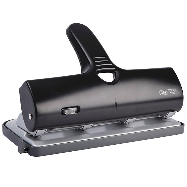 Comprar Taladradora 4 agujeros 4 anillas Rapesco, hasta 40 hojas