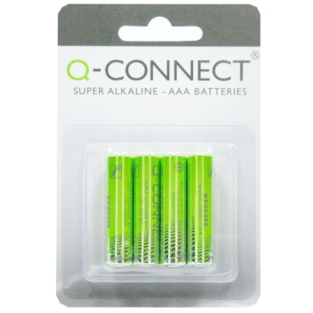 Comprar Pila Q-connect Alcalina AAA LR03 Pack 4 uds