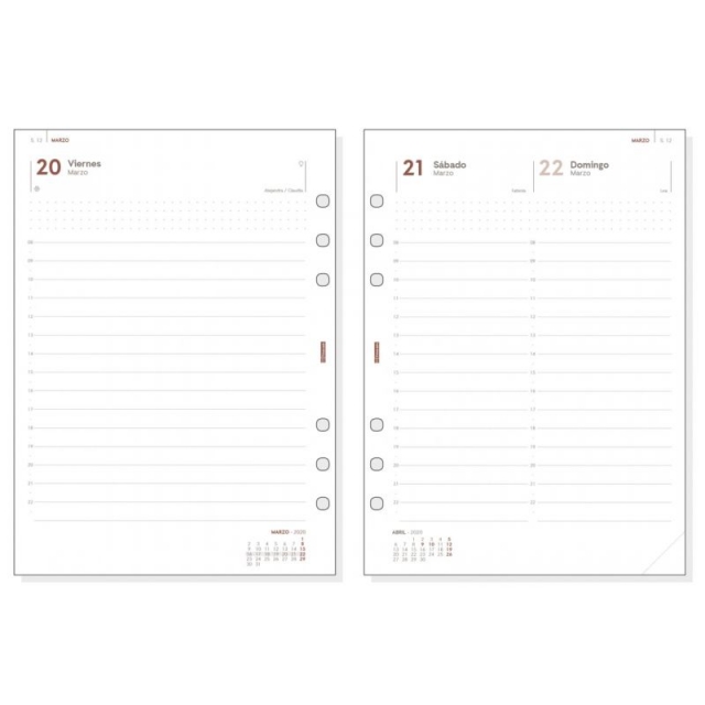 recambio agenda finocam open cremallera pol 1000