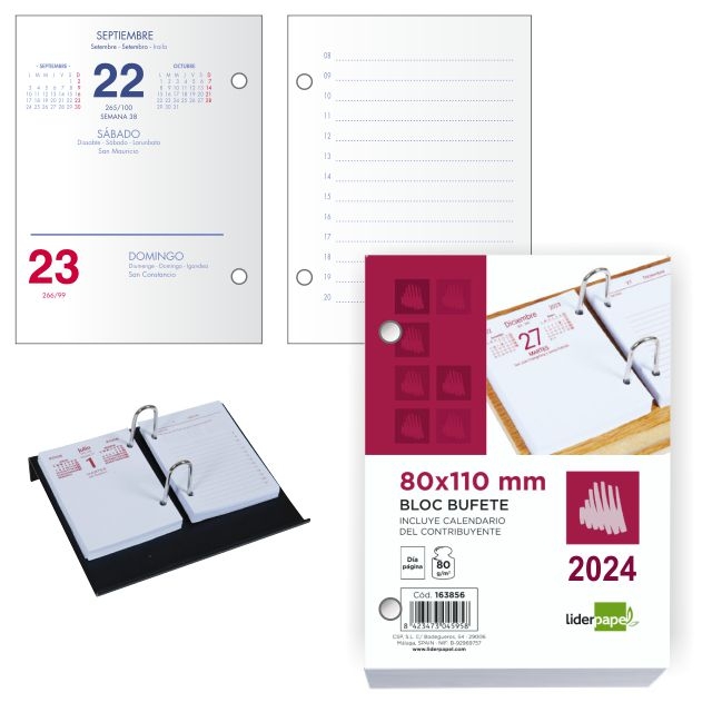 Comprar Recambio taco calendario 2024 Block Bufete