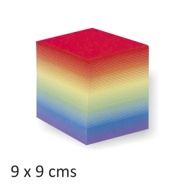 Comprar Taco de notas de papel de colores Arco Iris 680 hojas