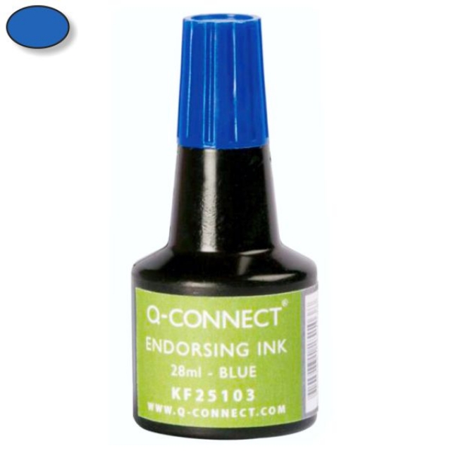 Comprar Tinta para rellenar cuños, sellos o tampones Q-Connect azul