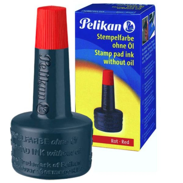 Comprar Tinta sellar Pelikan, tampones, sellos, cuños 28 ml Rojo