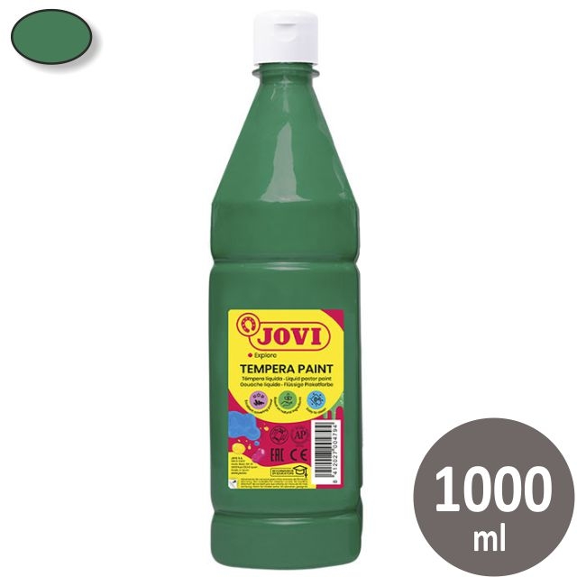 Comprar Botella de témpera Jovi 511-19, 1 Litro, Verde oscuro