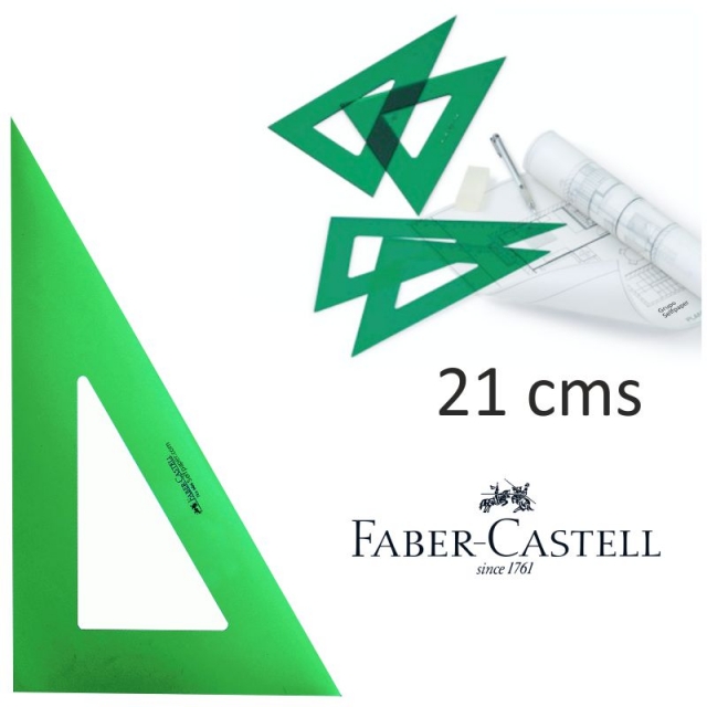 Comprar Cartabn sin bisel, tcnico sin graduar 21 cms Faber-Castell