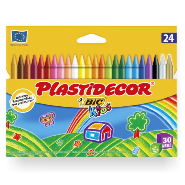 Comprar Plastidecor 12 colores, Ceras Duras Bic Kids