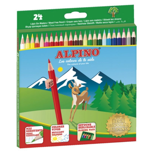 Comprar Caja de 24 colores Alpino surtidos 658