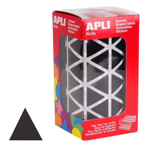 Comprar Gomets Apli 11497 rollo triángulos 20 mm negro