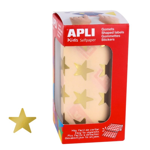 Comprar Gomets Apli 12044 Estrellas Oro Metalizadas dorado 20 mm
