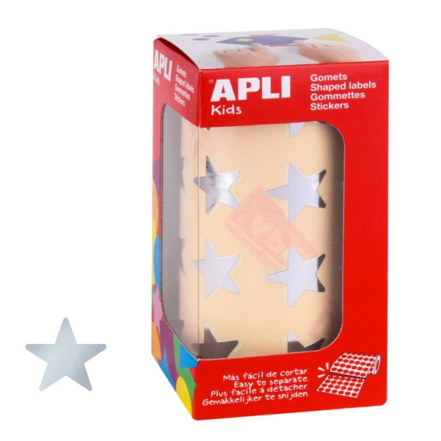 Comprar Gomets Apli 12045 Estrellas metalizadas plateadas 20 mm