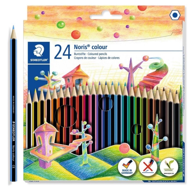 Comprar Lpices de madera Staedtler Noris colour 185C24 24 colores