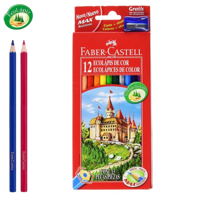 Faber-Castell 120112, Lapices de madera 12 colores surtidos