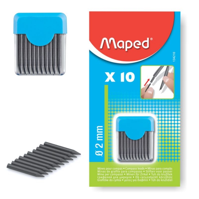 Comprar Minas de comps, recarga Maped de 2 mm, 10 uds.