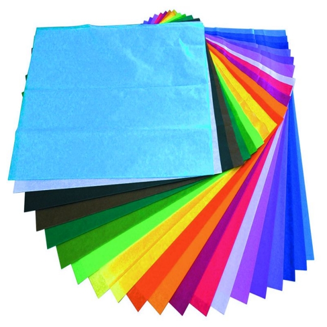 Comprar Rollo de 24 hojas de papel de seda de colores surtidos