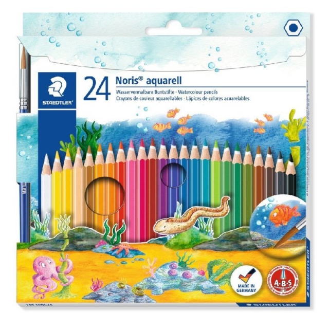 Comprar Pinturas acuarelables, 24 colores Staedtler Noris Aquarell