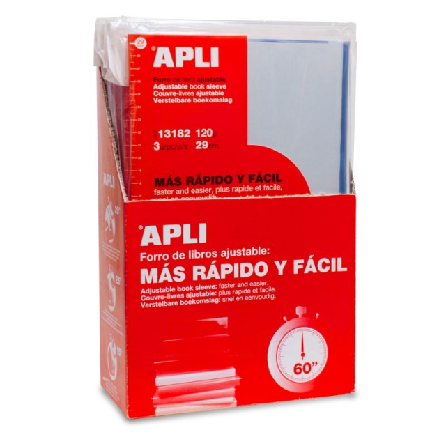 plastico forralibros apli ajustable