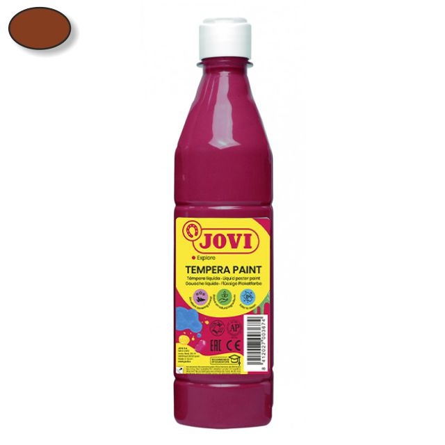 Comprar Tempera escolar Jovi Botella 500 Cm3 Marron 506-12