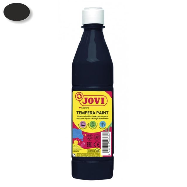 Comprar Tempera escolar Jovi Botella 500 Cm3 Negro 506-30