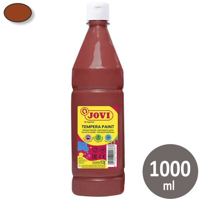 Comprar Tempera líquid escolar Jovi, 1 litro, 1000 cc color marrón