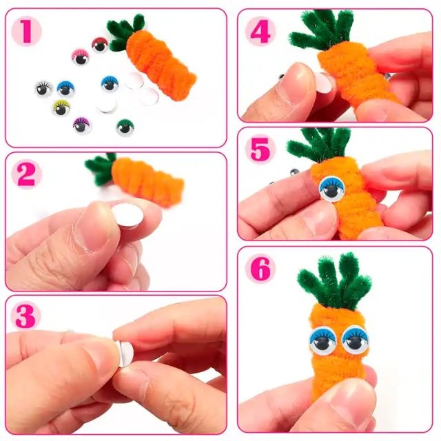 ideas como usar ojitos moviles adhesivos