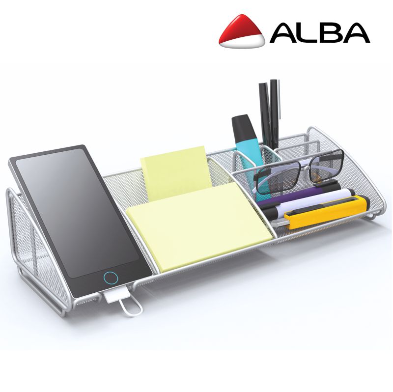 Organizador de mesa oficina Alba Meshboard aluminio, Mercamaterial. Organizador de mesa oficina Alba Meshboard aluminio, Mercamaterial.