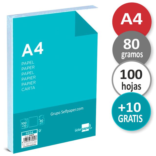 Folios Discovery A4 75 gr - Paquete de 500 hojas