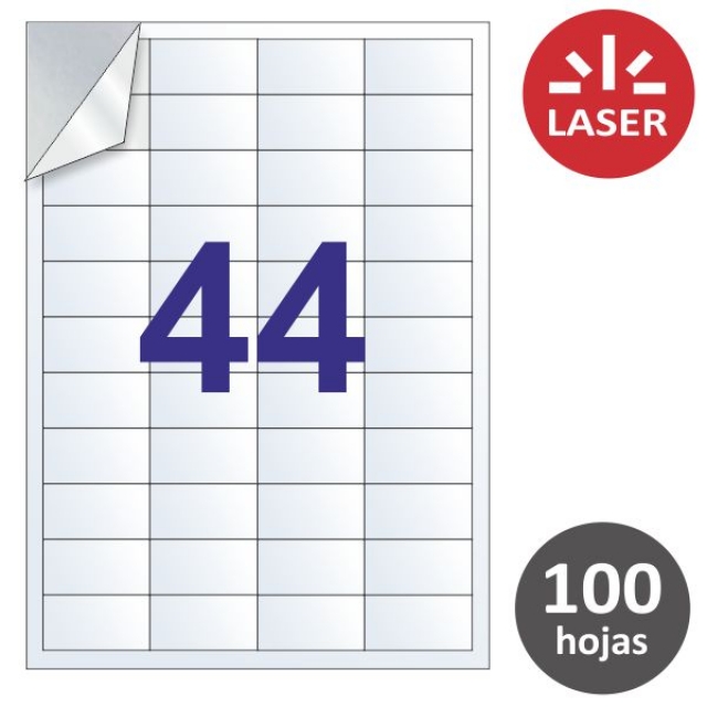 apli 12962 etiquetas transparentes laser poliester