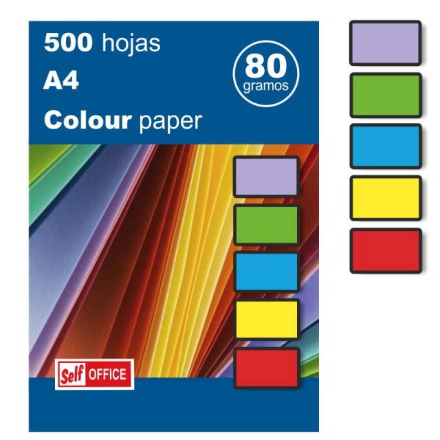 apli 15286 papel colores vivos din a4