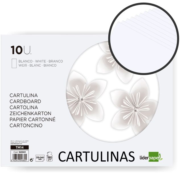 Comprar Cuaderno Block de 10 cartulinas blancas tamaño Folio