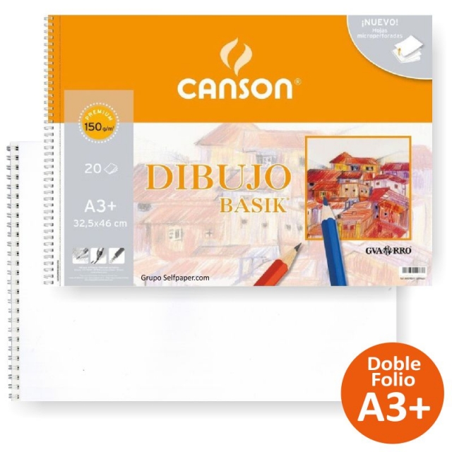 Comprar Block de Dibujo Canson A3+ Guarro Basik liso