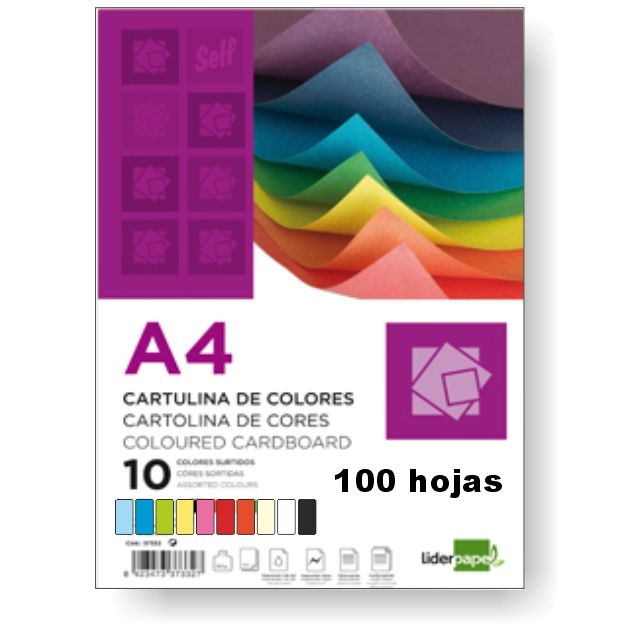 cartulinas colores surtidos din a4 folio