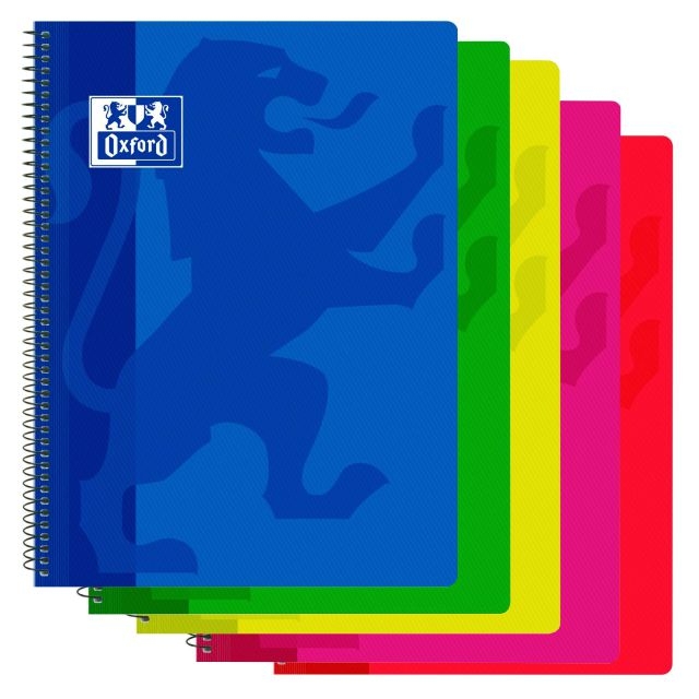 colores libretas oxford plastico pp horizontal