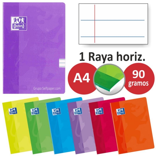 Comprar Libretas Oxford grapas 1 linea horizontal, Din A4