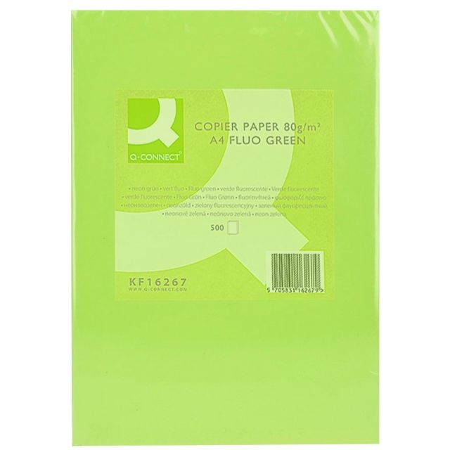 detalle papel adagio verde fluor neon