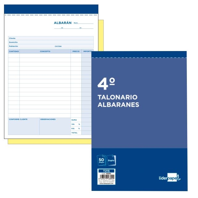 detalle talonario albaranes t 120 50120d t215