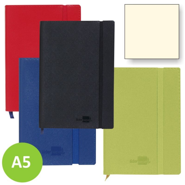Comprar Libreta cuaderno notas tipo diario A5 hojas lisas blancas