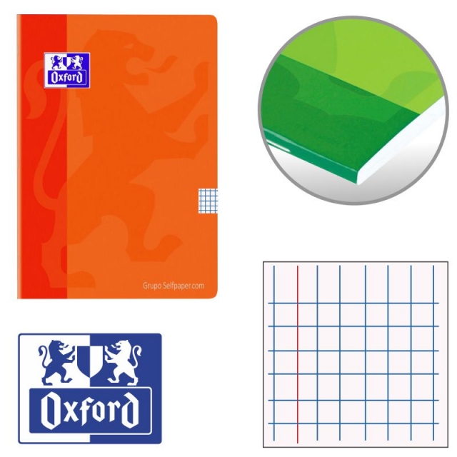 libretas grapas oxford cuadros 100101228