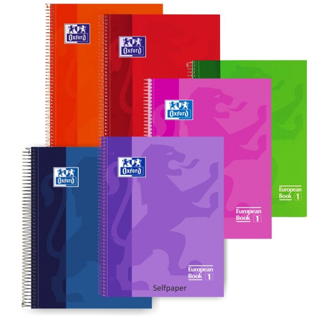 colores surtidos A6, 48 hojas, cuadriculado, 10 unidades Oxford Touch Cuaderno 
