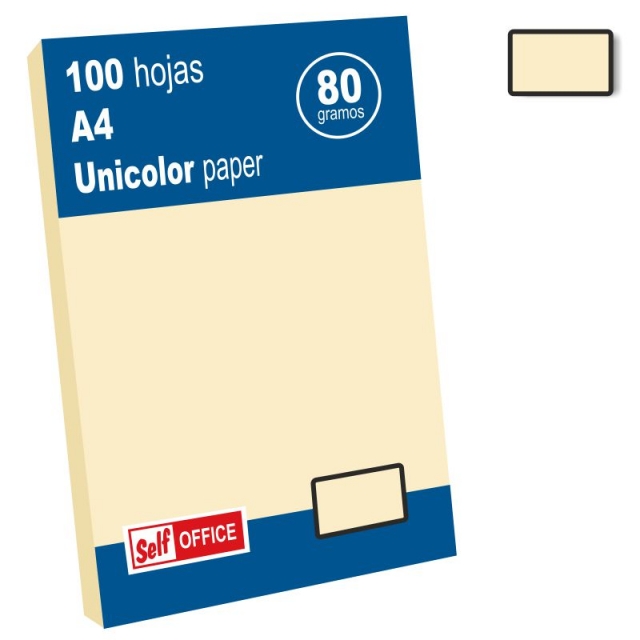 Comprar Papel Color Crema Marfil Din A4 100 hojas