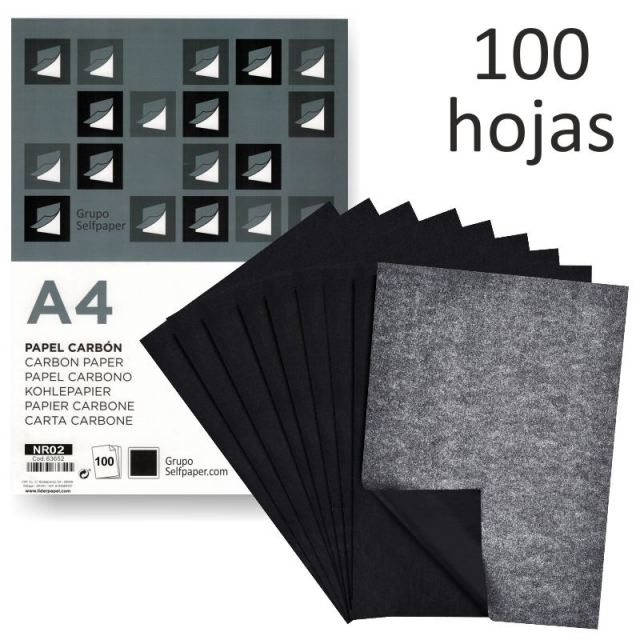 Comprar Papel carbn, de para calcar Liderpapel, caja 100 hojas