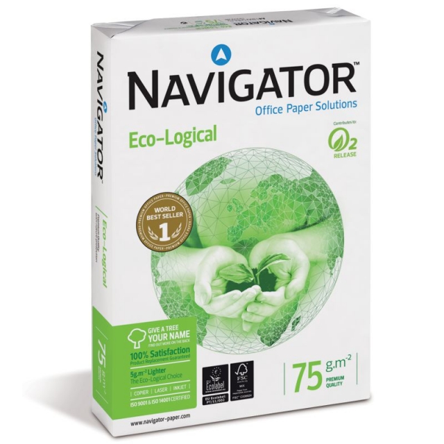 papel navigator eco logical din a4 500 hojas 75 gr