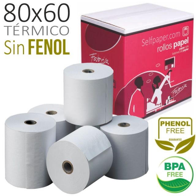 papel termico tickets sin fenoles bisfenol a