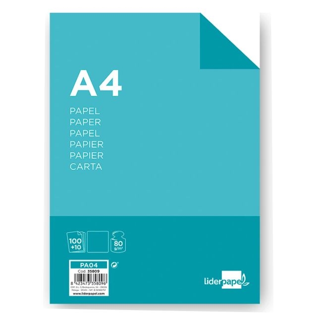 PAQUETE FOLIOS A4 HP OFFICE 80 GR - Tu papel online