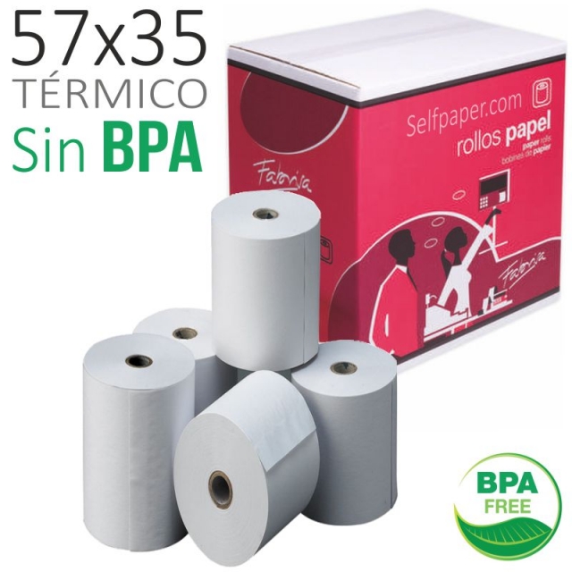 Comprar Papel trmico 57x35x12, datfono tarjeta, recargas