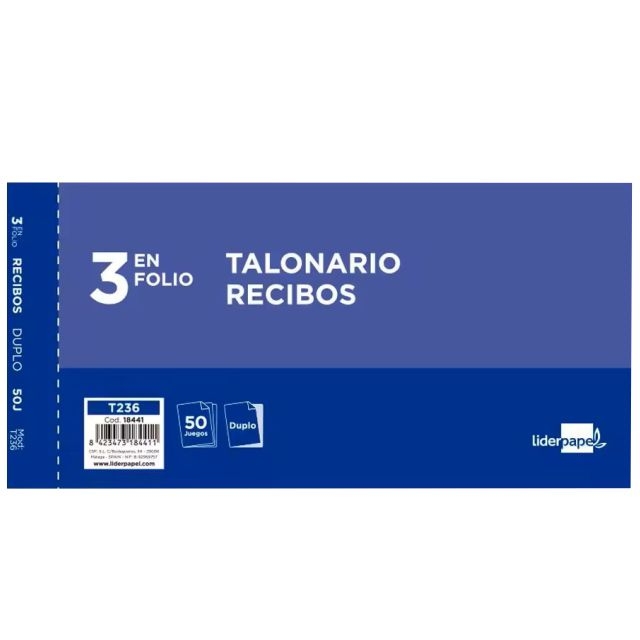 talonarios recibos t60 50060d original copia