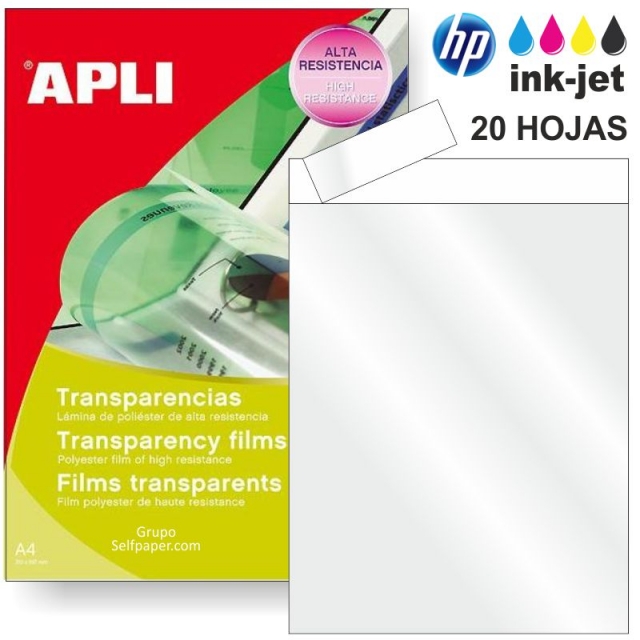 Comprar Transparencias Inkjet borde papel para HP Paquete 20 uds