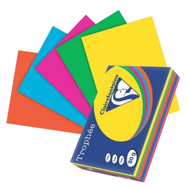 trophee papel colores vivos din a4 surtidos