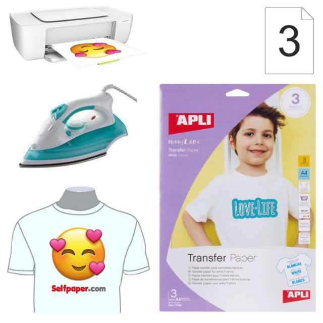 papel camisetas apli 17168 transfer