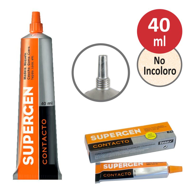 Pegamento cola de contacto Supergen 40 ml